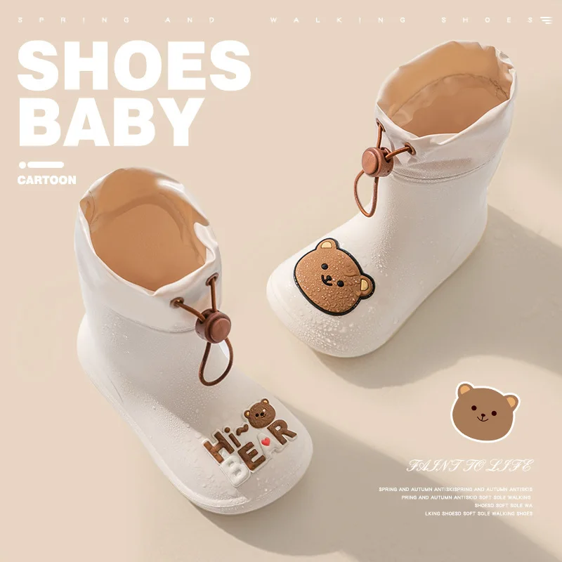Baby Boots Baby Shoes 1pcs Children's Rain Shoes Dinosaur Rain Boots