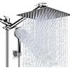 8/10Inch Bathroom Shower Set Adjustable High Pressure Shower System with 5mode Hand Showerhead Stainless Steel Shower Faucet Set 1