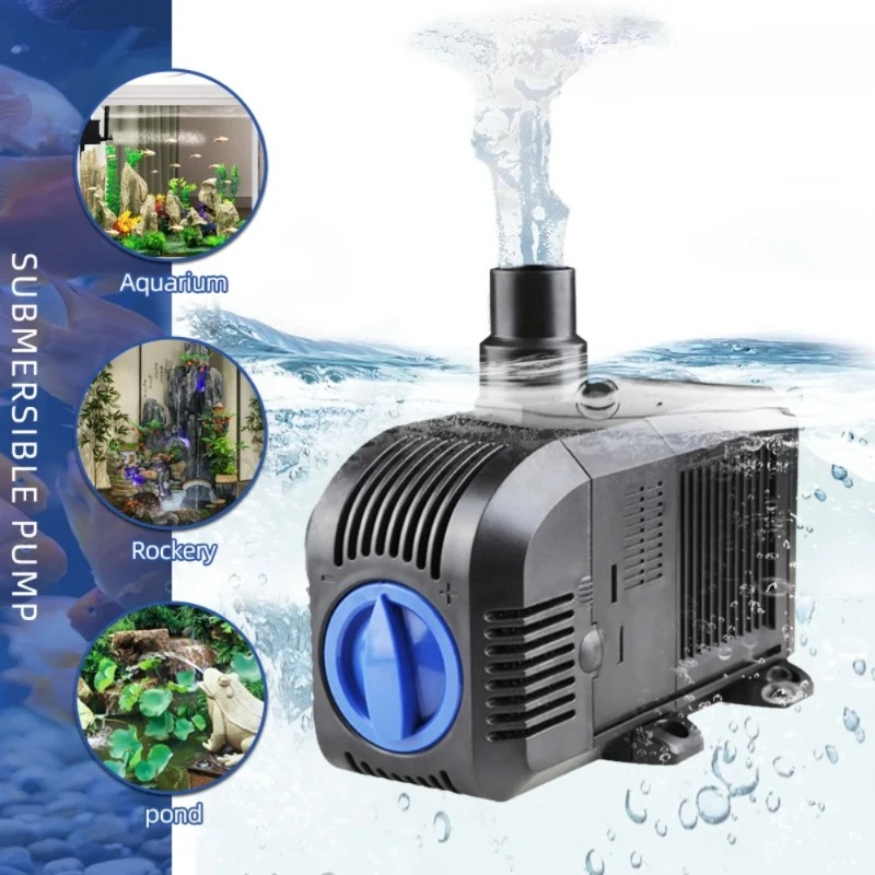 [Not Equipped with Water Pipes] Aquarium Submersible Pump High Strength Adjustable Filter Pump Fish Tank Home Mute Small Pump