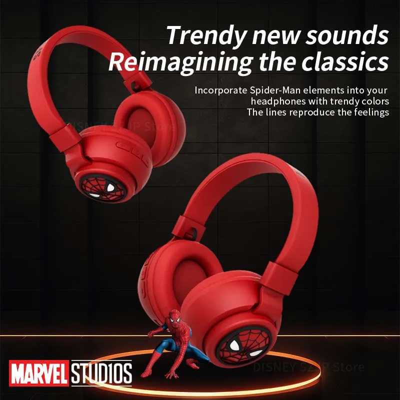 Disney Bluetooth Wireless Headphones Earbuds Headsets with Mic HIFI Surround Sound For Kids Anime Cartoon