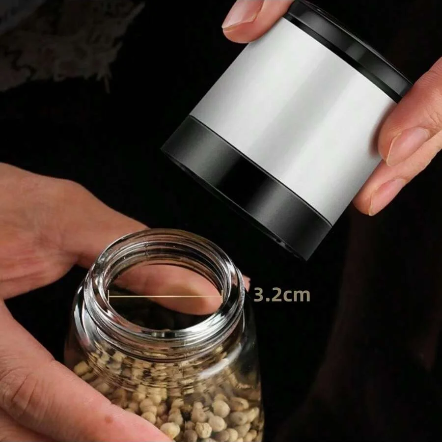 1pc Pepper Grinder Household Manual Pepper Powder Grinder Bottle Kitchen Black Grain Seasoning Bottle