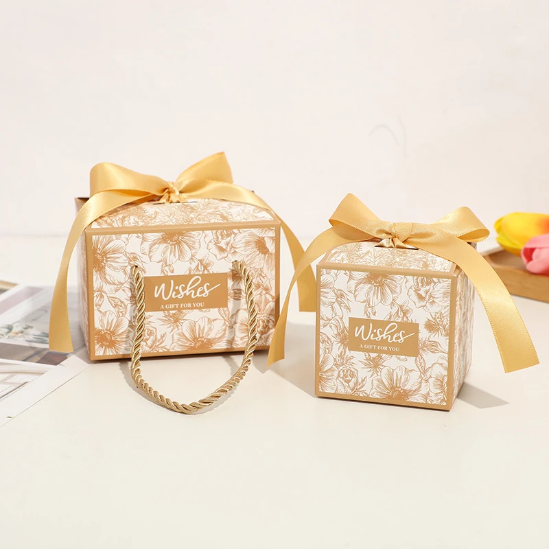 Sparkling Gold and Silver Mini Gift Box Bags – Creative Paper Packaging for Wedding Fav... - SKU MFB01448 - UGI Packaging