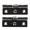 2pcs/set Self Closing Springs Door Hinge Stainless Steel Hardware 1/1.5/2 Inch For Windoww Cabinets Jewelry Box 5
