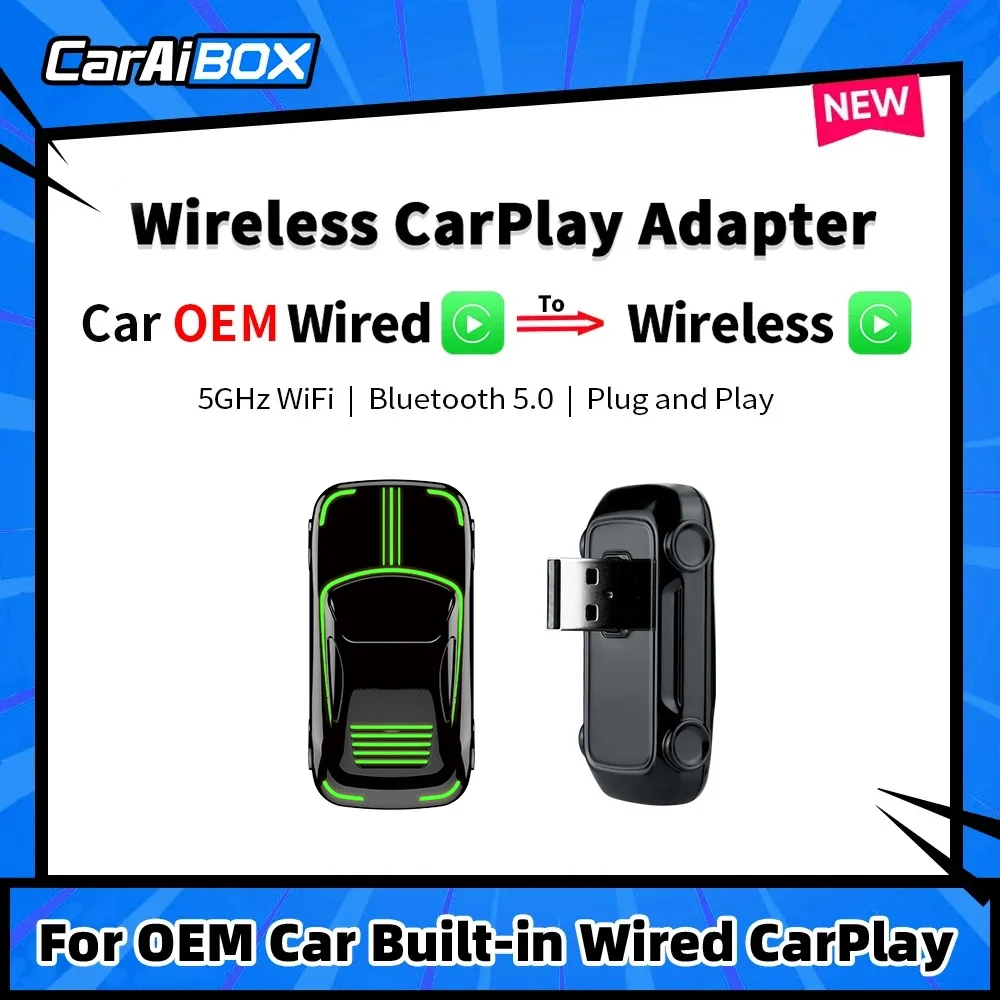 Caraibox Wireless Carplay Dongle Carplay Ai Box Plug And Play Adattatore Carplay Per Oemcar Carplay Cablato Integrato