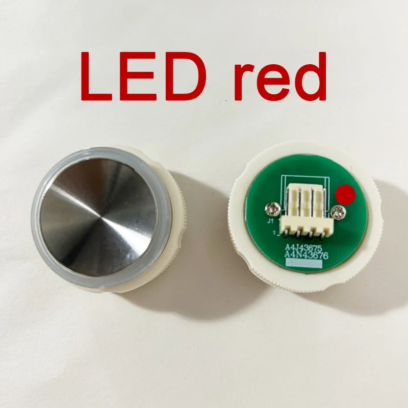 Xizi otis用エレベーター押しボタン部品,赤,青,白,オープンホール,27mm