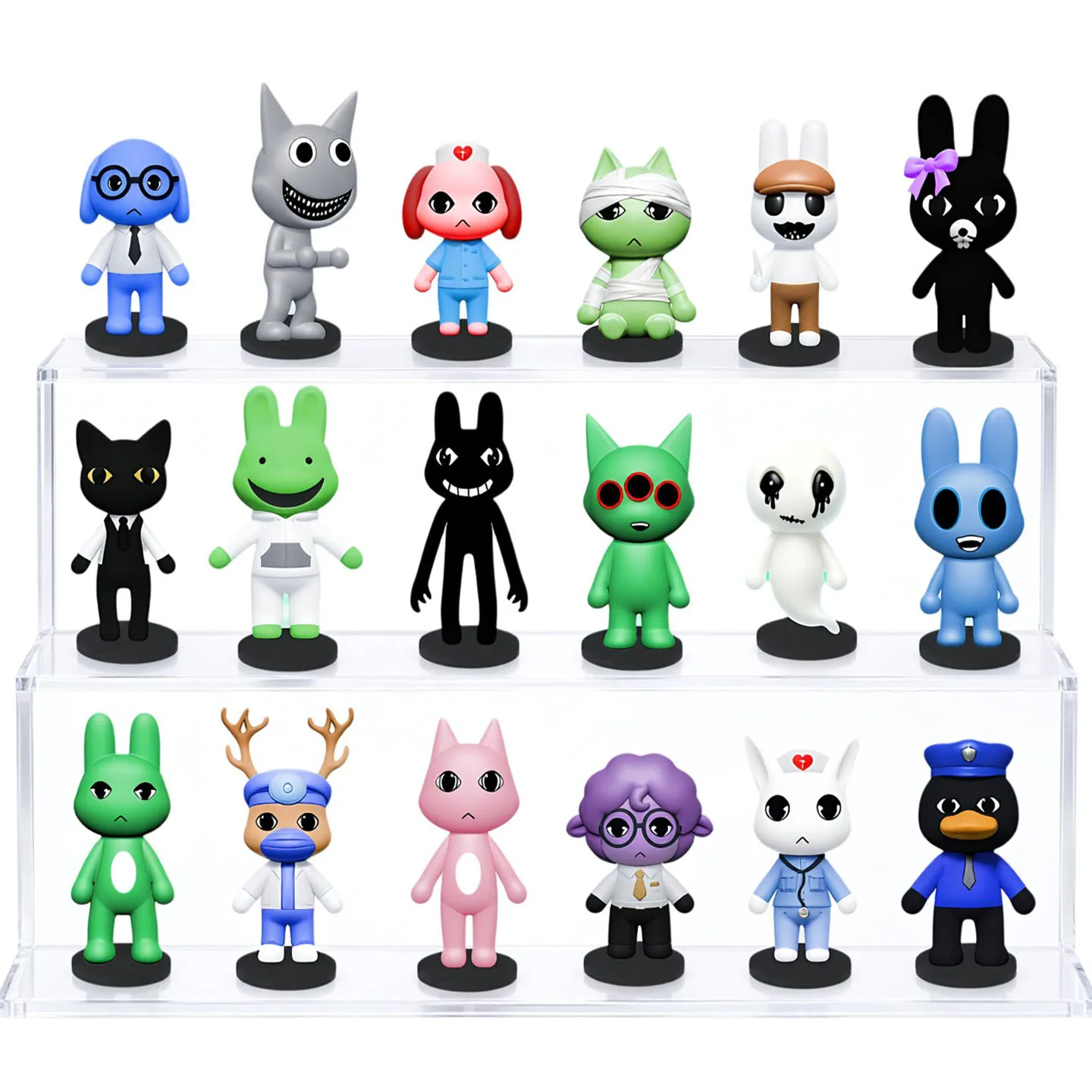 Modellino Personaggio Horror Game Animal Hospital Gatto con Benda e Gatto a Tre Occhi - immagine 2