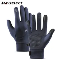 1Pair Winter Outdoor Warm Padded Gloves Touch Screen Non-slip Windproof Waterproof Running Hiking Gloves Stretchy Comfortable 1