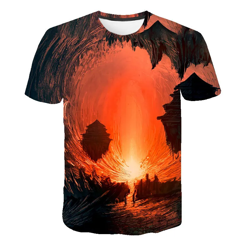 full t shirt for men 2022 Summer New T-shirt Hot Street Cool Style 3D Printing Fashion Men's T-shirt Hip-Hop Round Neck Men's T-shirt t shirt