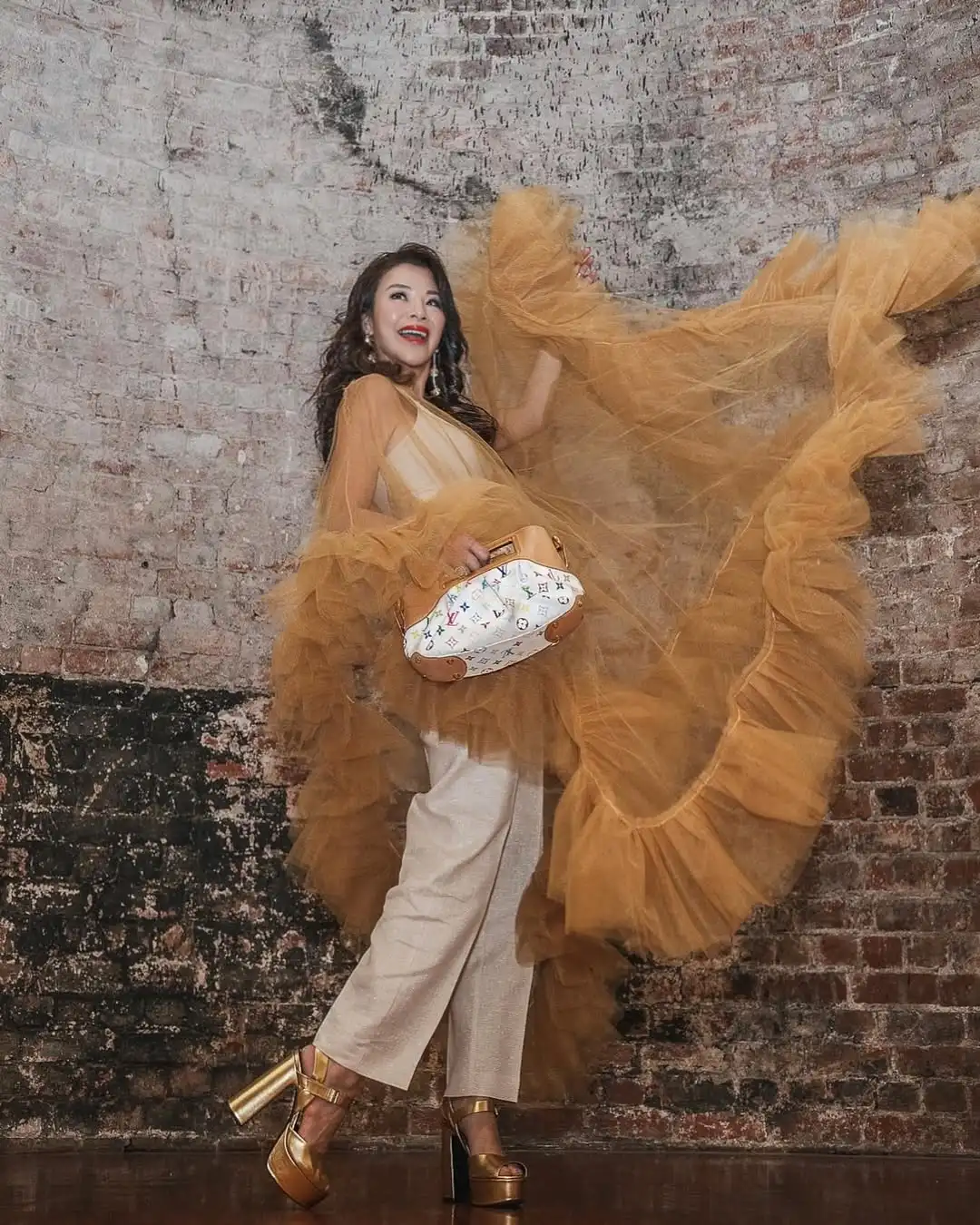 Pretty Orange Simple Women Tulle Evening Dress Sheer See Thru A-Line  Evening Dress Layered Ruffles Party Dress Photography 2025 - AliExpress  200000345