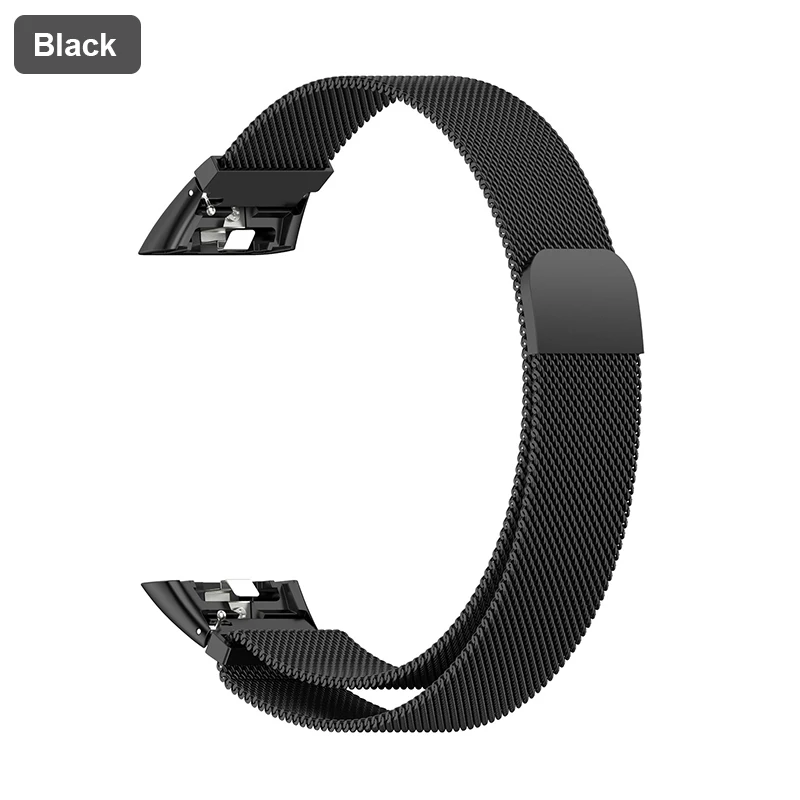 Milanese Magnetic Loop Metal Strap with TPU Case & Screen Protector Film