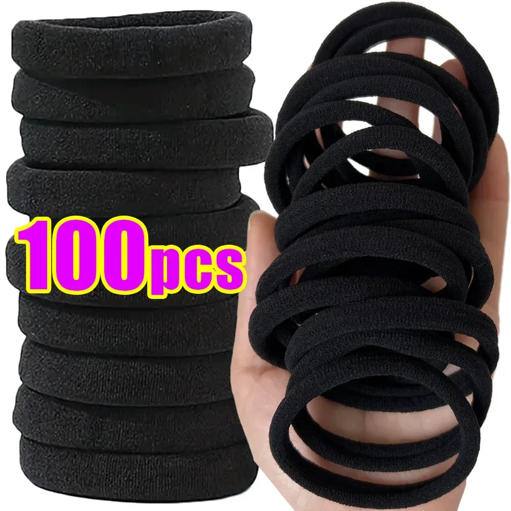 Pack 30 coleteros pelo mujer. Gomas de pelo elásticas y suaves para mujer y  niña. Gomas pelo negras duraderas y resistentes. Sujeción fuerte para  cabello grueso, mucha cantidad o rizado. : 