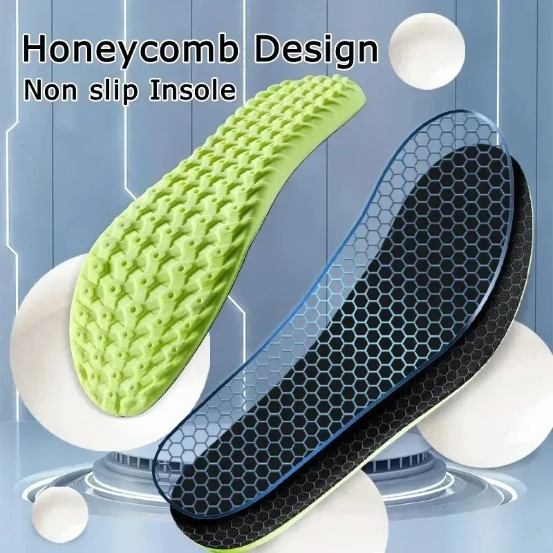 1 pair Soft breathable highly elastic sports insole Arch support orthotic insole Relieve leg fatigue insole Shoe accessories