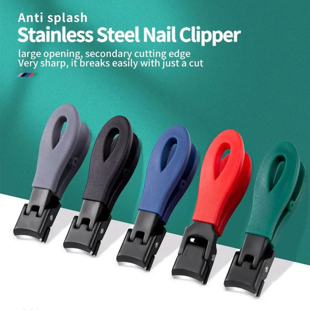 Portable Large Jaw Nail Clipper 8mm Opening Anti Splash Fingernail Trimmers Ultra Sharp Nail Trimmer Fingernail