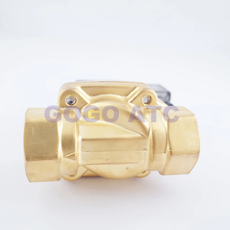 GOGO 2 웨이 고압 황동 솔레노이드 밸브, 공기 아르곤 질소용, 1/2 인치 G3/4 인치 N.C GPE-15/20 블로우 몰딩 기계 밸브, 50bar
