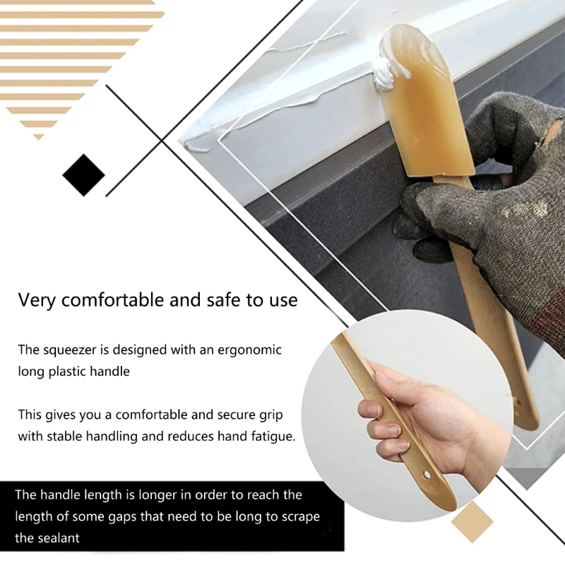 Handy Caulking Tool set Sealant Finishing Tool set Multi Purpose Tool Set Convenient for Removal Cleaning & Shoveling Dropship