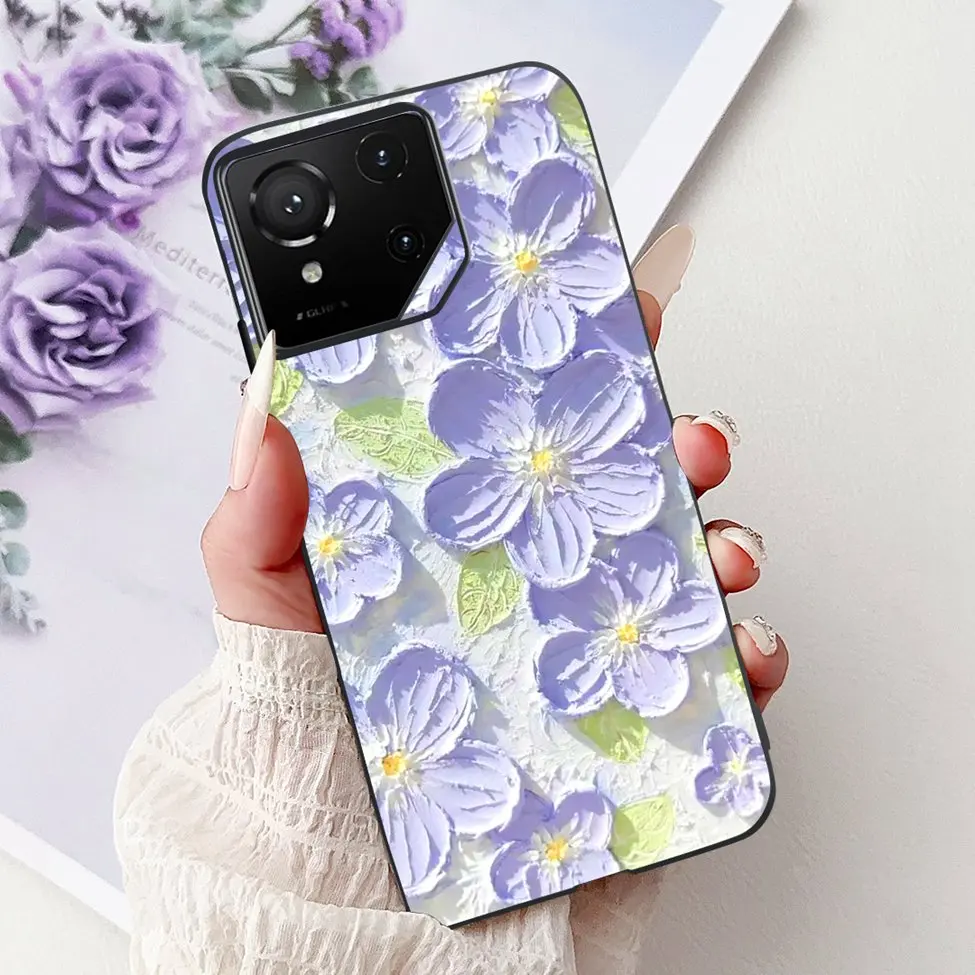 Luxury Cute Cat Silicone Shockproof Bumper Back Cover - Stylish Painted Design