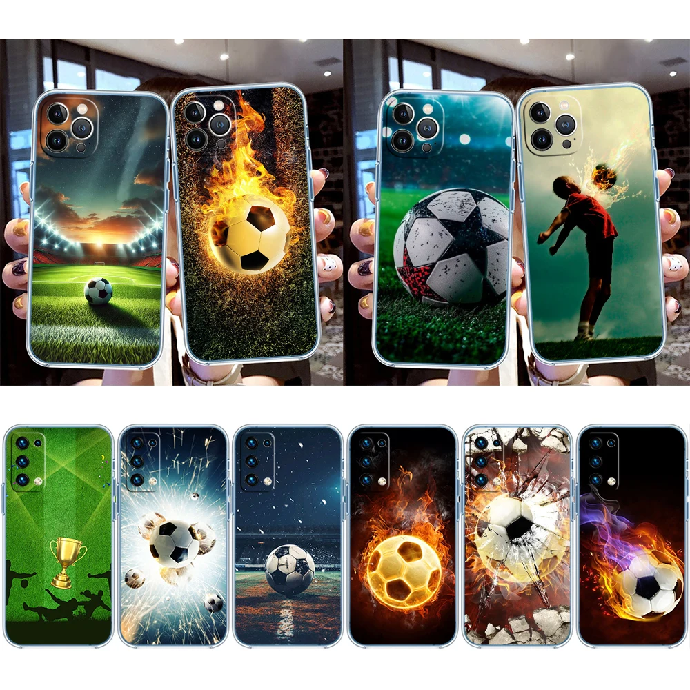 Sleek Football Soccer-Themed Phone Case