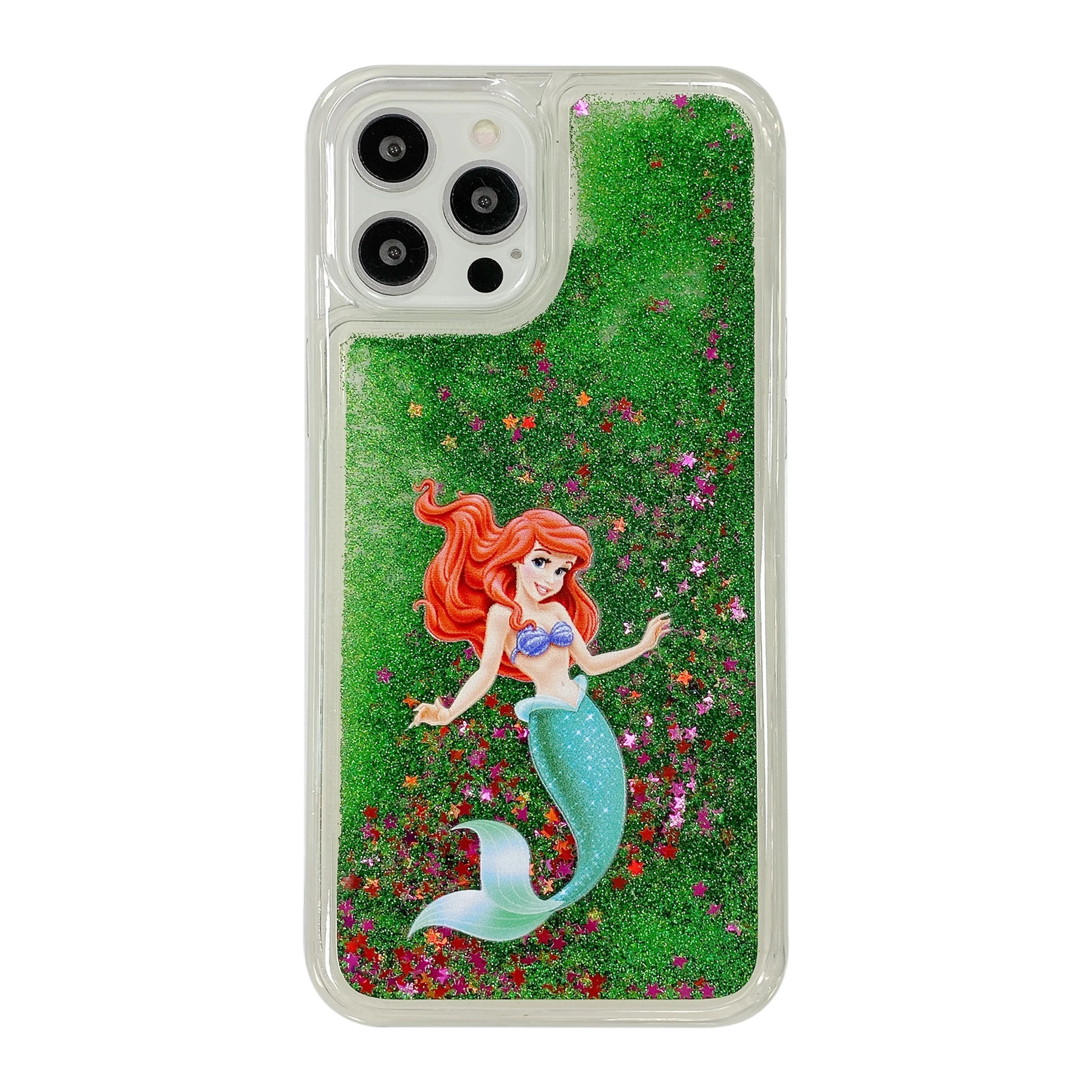 Disney Mickey Minnie Stitch Quicksand Glitter Phone Cases