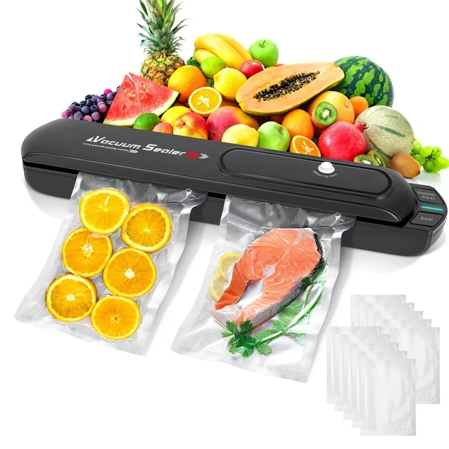 220V/110V Vacuum Sealer Packaging Machine with Free 10pcs Vacuum