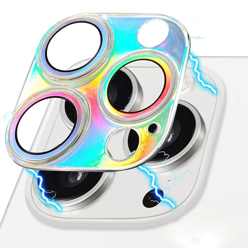 Glamorous Glitter Diamond Metal Camera Lens Protection Glass