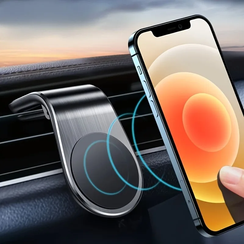 Universal 360° Rotating Magnetic Car Phone Holder with Air Vent Clip