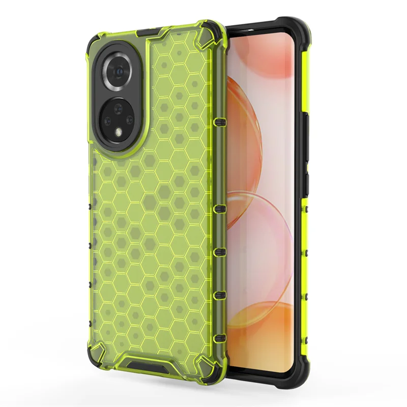 Shockproof Armor Phone Case with Hybrid TPU Bumper and Transparent Hard PC Back Cover