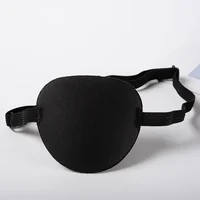 1Pcs Pirate Eye Patch Unisex Single Eye Patch Eyepatch One Eye Washable Adjustable Concave EyePatch Kid Pirate Cosplay Costume 1