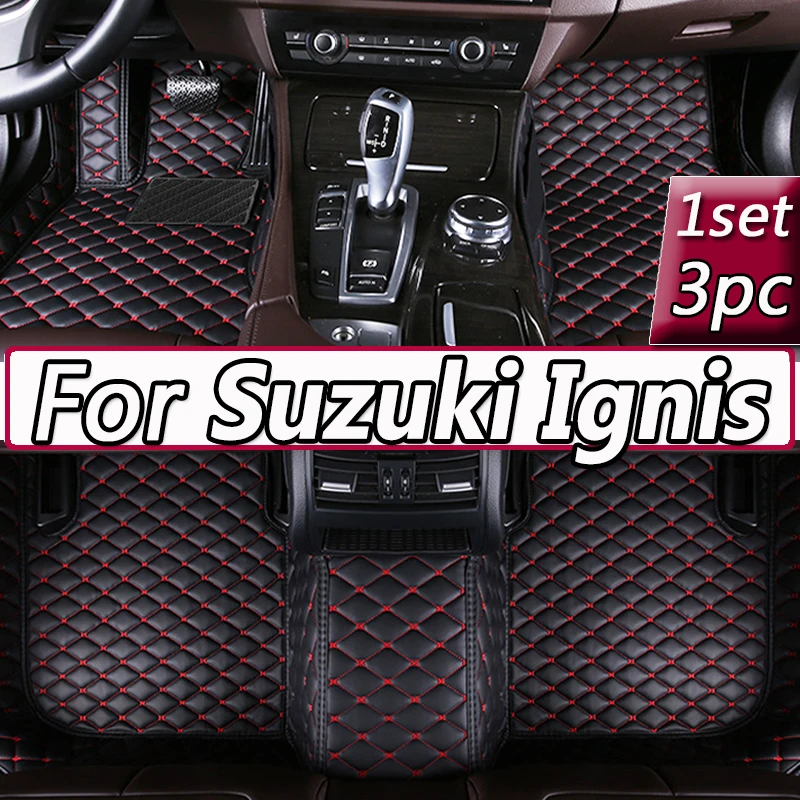 

Car Mats For Suzuki Ignis MF 2016 2017 2018 2019 Leather Floor Mat Durable Rugs Carpet Pad Set Car Accessories Interior Parts