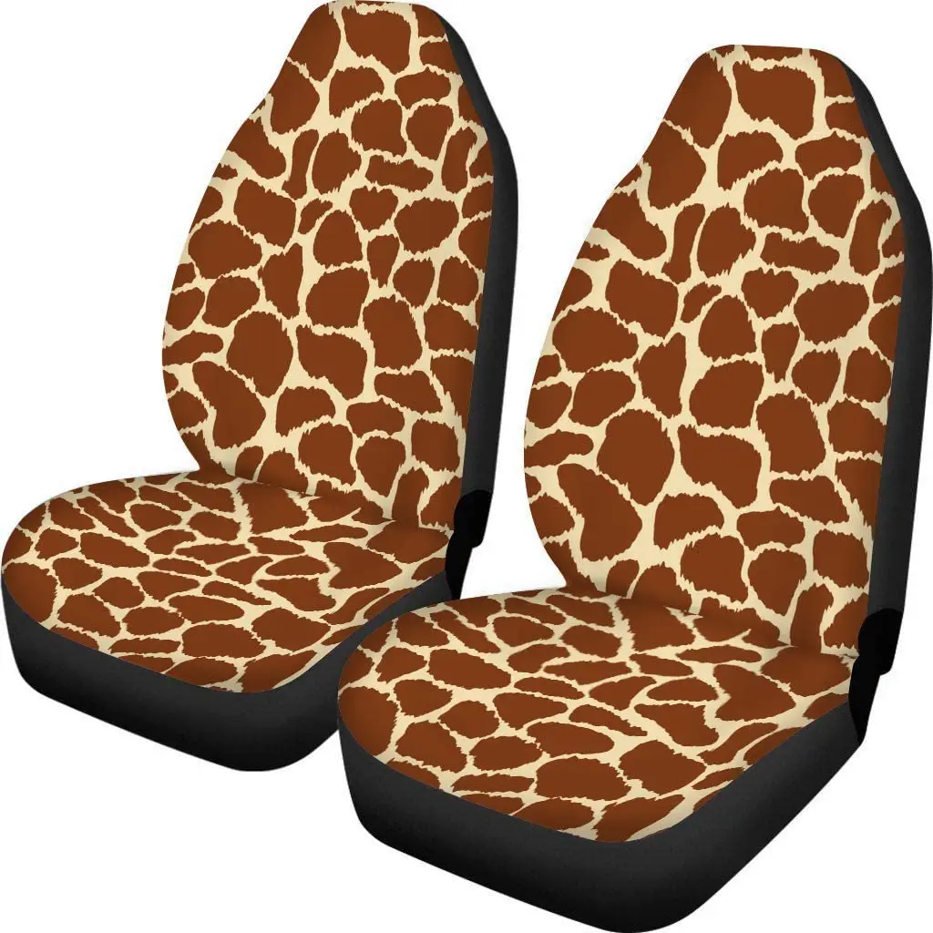 Giraffe Cartoon Pattern Print Universal Fit Car Seat Cover
