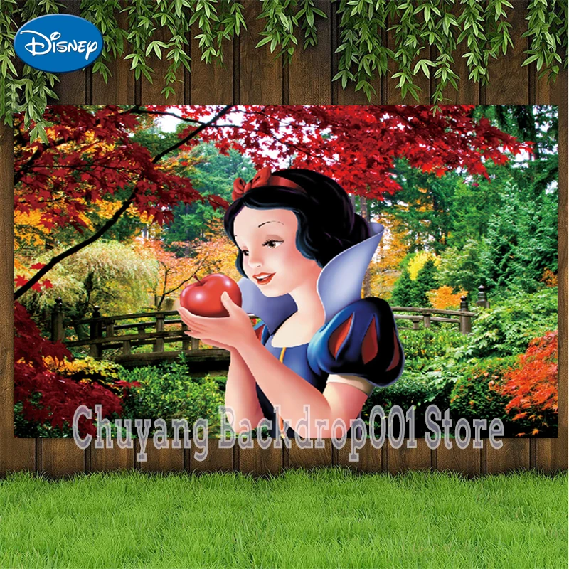 nicotine verlichten Wierook Disney Prinses Sneeuwwitje Party Photo Achtergrond Kleurrijke Kids Favor  Behang Verjaardagsfeestje Decoratie Baby Shower Achtergrond| | - AliExpress