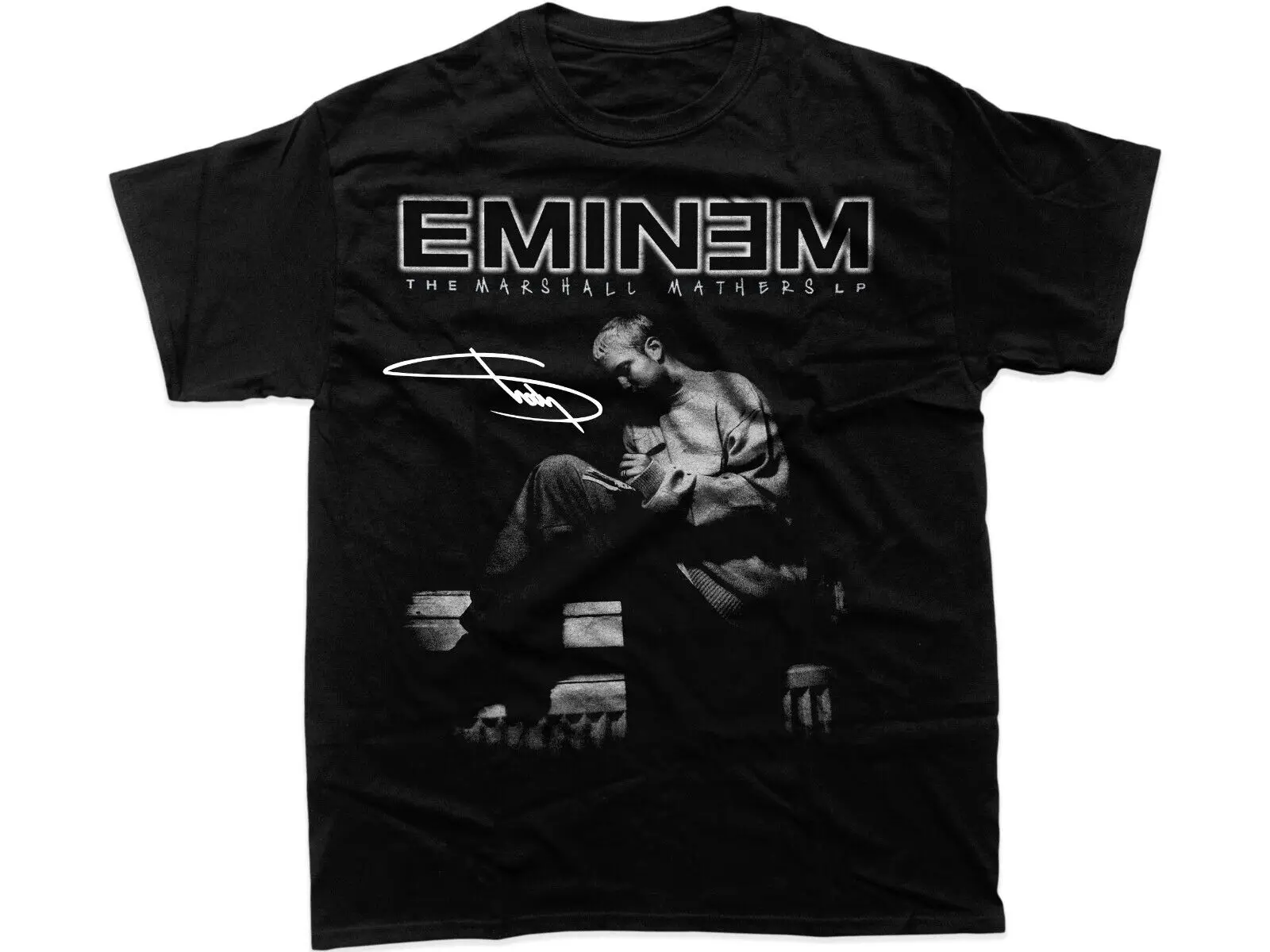 

Vtg Eminem Music Star Heavy Cotton Black S-XL Uniesx Tee Shirt