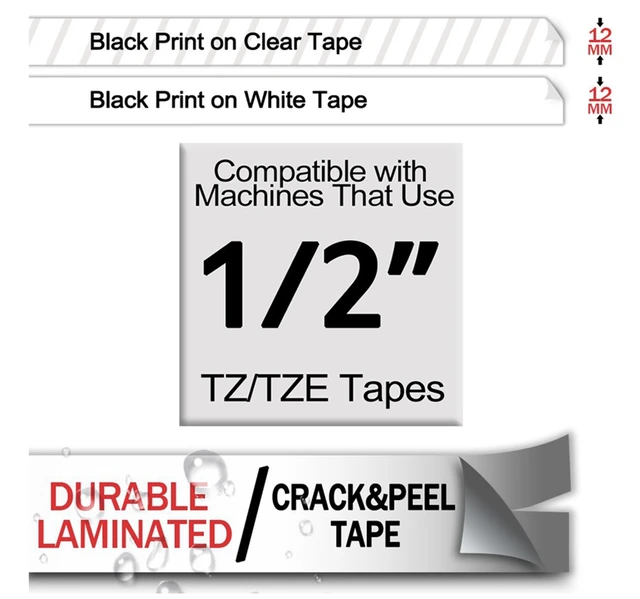 Nastro Etichetta Flessibile Tubo Termoretraibile Compatibile Per Brother 174973238584 - Foto 7