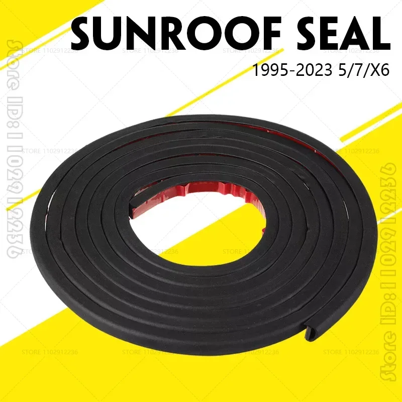 Sunroof Seal Lenght 2980 mm 54107245551 for 1995- E38 E39 E60 E65 E71 E90 F01 F10 F12 F16 F90 G11 G12 G30 BMW 5/7/X6 Series car roof seal strips