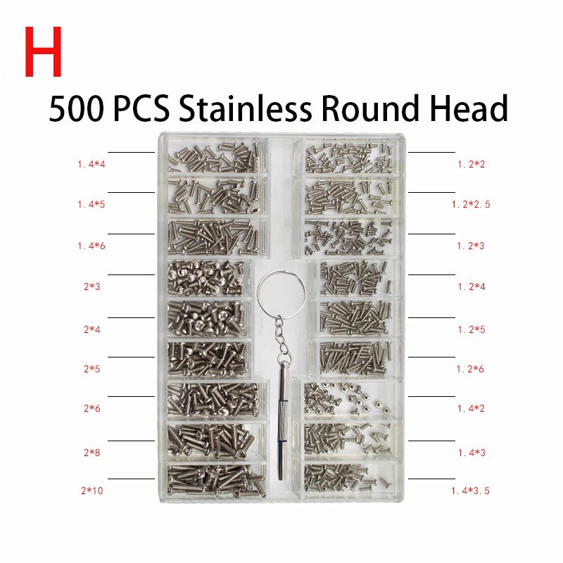 magnet block SONGBULIAO 500 Pcs of Spectacles Frame Notebook Screw Small Screw Set Miniature Screw Watch White Cover Screw Screwdriver Tool PVC Glue Hardware