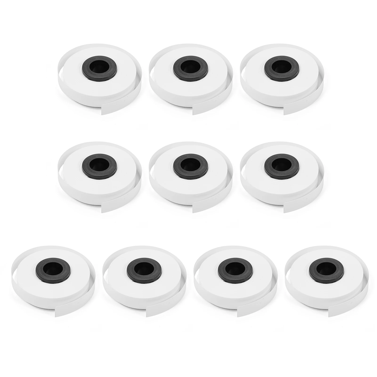 MAX LM 라벨 프린터용 PET 라벨 테이프 리필, LM-370A, LM-380E, LM-380A, LM-380EZ, LM-390A - 9mm x 8m, 10 팩