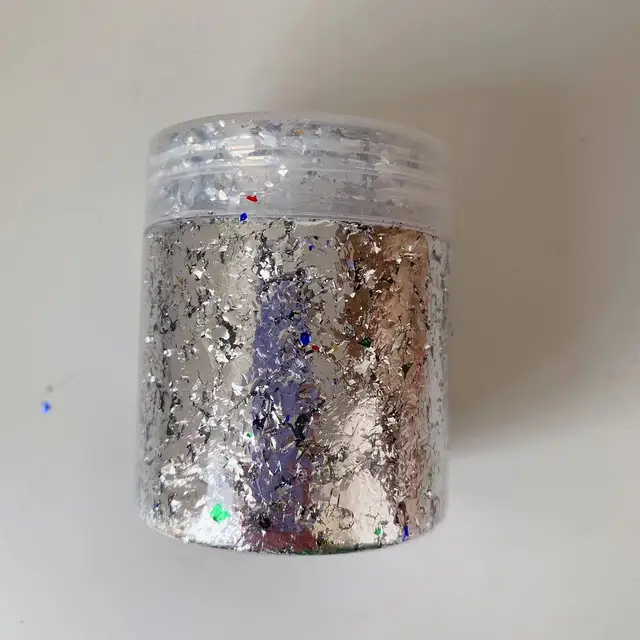 4G Szénszálas Barkácsolás Apróra Vágott Rövid Vágás Műanyag Színű Csillogó Chips Darabok - Image 3