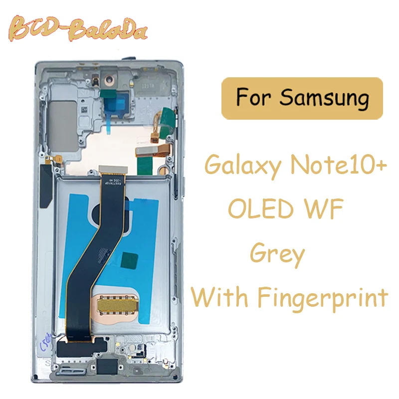 OLED For Samsung Galaxy Note10+ LCD with Digitizer Touch Screen Assembly For Samsung Galaxy Note10plus LCD Replacement