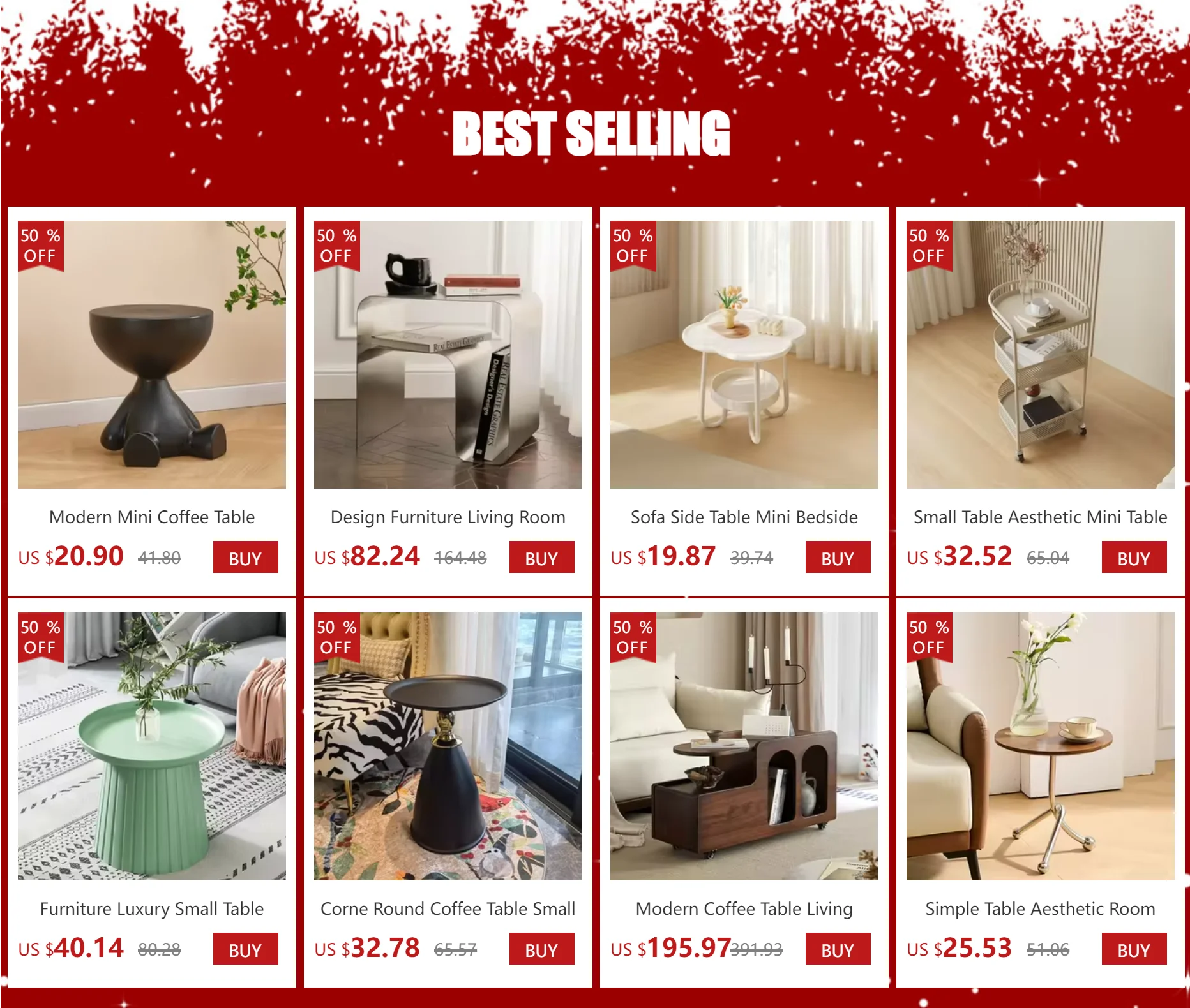 Description Picture 2 of itemModern Mini Coffee Table Nightstands Design Online Celebrity Crew Cut Tea Table Creative Home Living Room  Mesinha Furniture