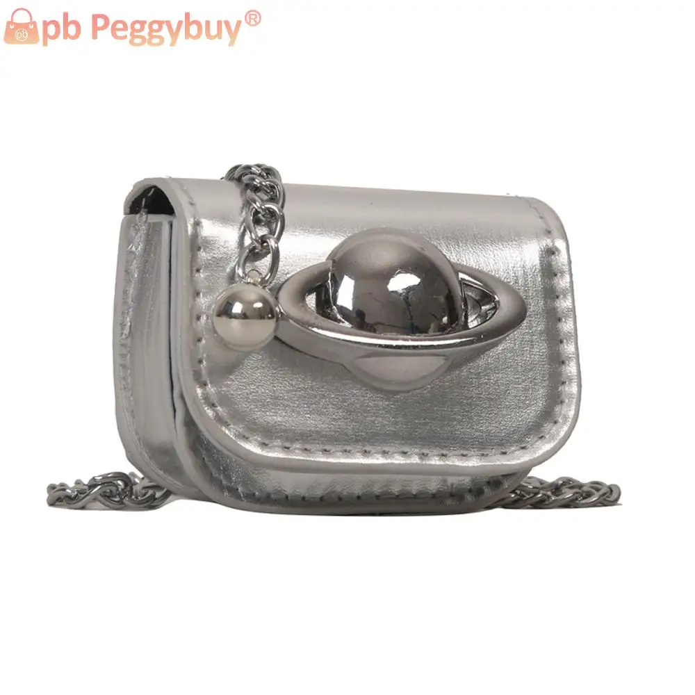 Women Mini Tote Bag Summer Fashion Crossbody Bag Chain Decor Shoulder