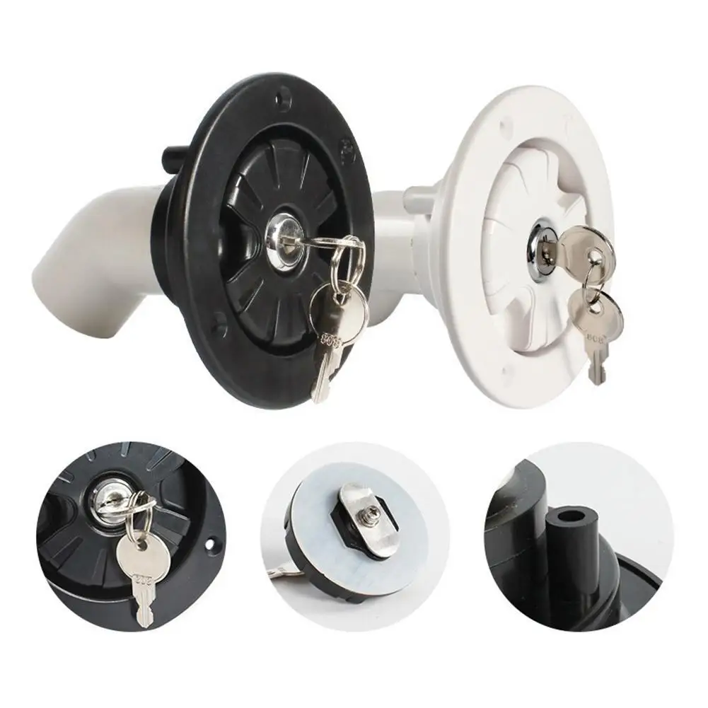 Rv Filler Neck For Water Tanks Accessori Per Camper Gravity Fresh Water Fill Hatch Filtro Di Ingresso Bloccabile Per Rv Boat Camper Trailer Ac