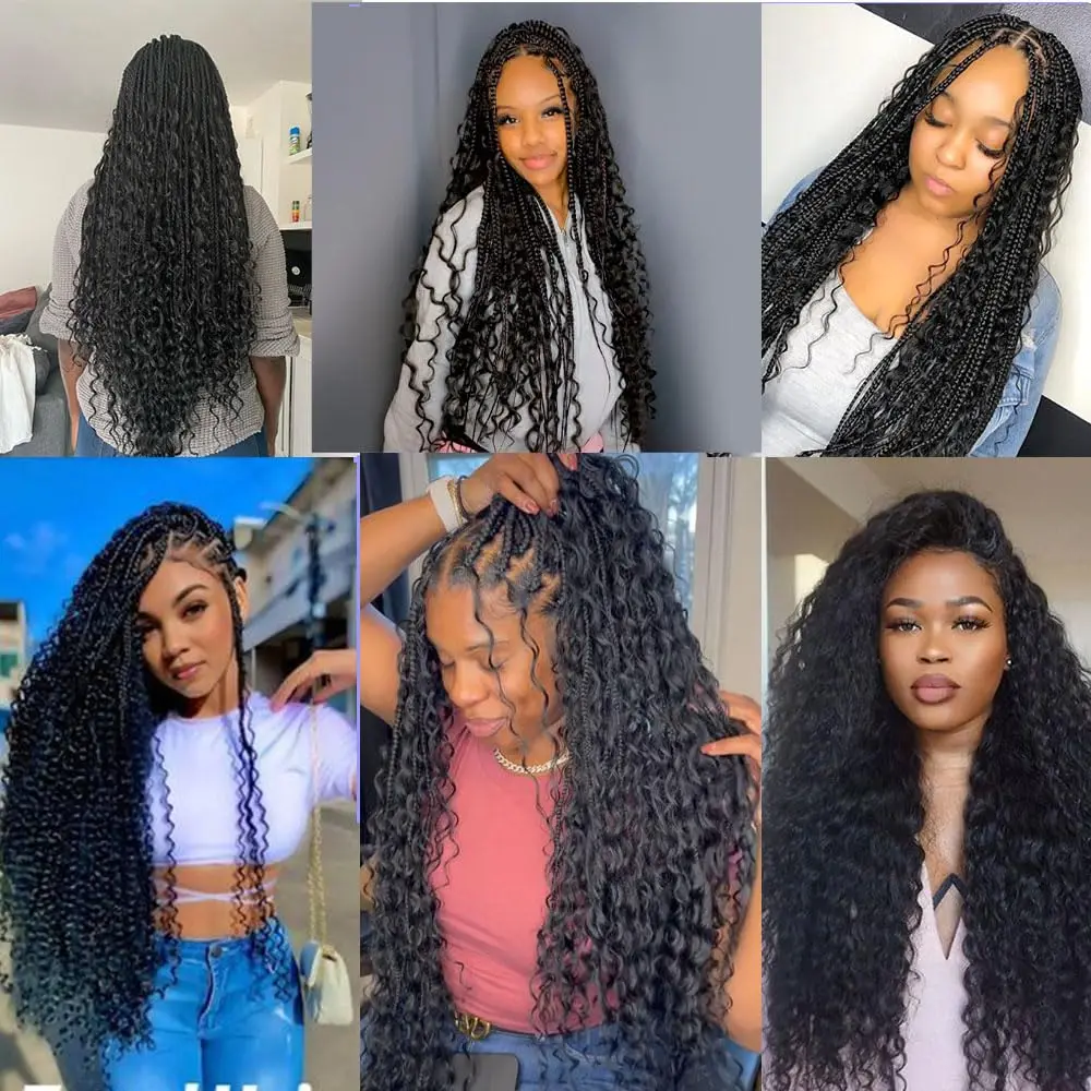 Deep Wave Bulk Hair Human Hair Braiding Color 1B# Natural Black No Weft Bulk For Braiding Extensions Salon Quality human hair extensions