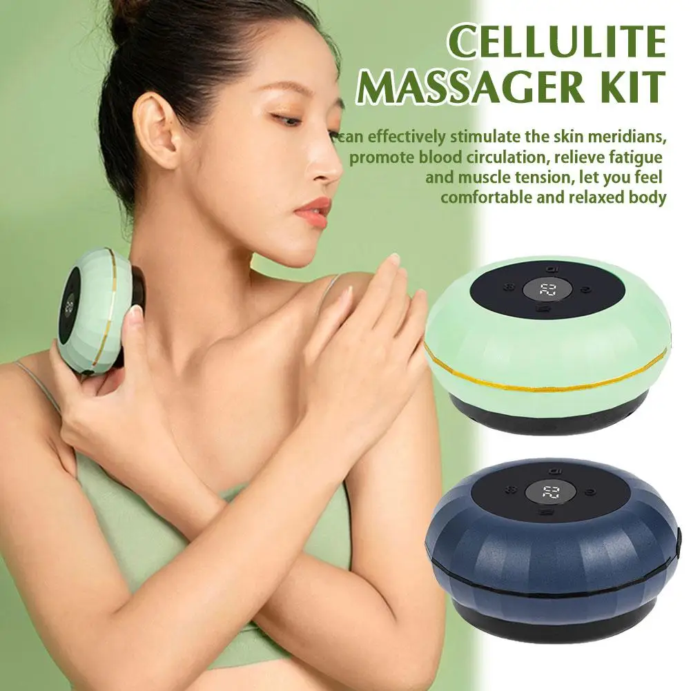 

Electric Wireless Scraping Massager Smart Vacuum Instrument Rechargeable Cupping Massager For Whole Body 2 Color I3Q5