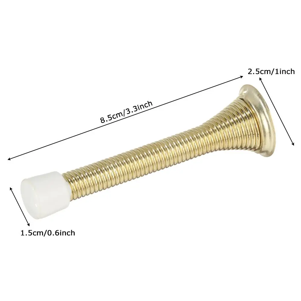 Iron Spring Door Stopper Door Stop Wall Decorative Stopper Protect Doors & Wall Household Anti-Collision door stopper