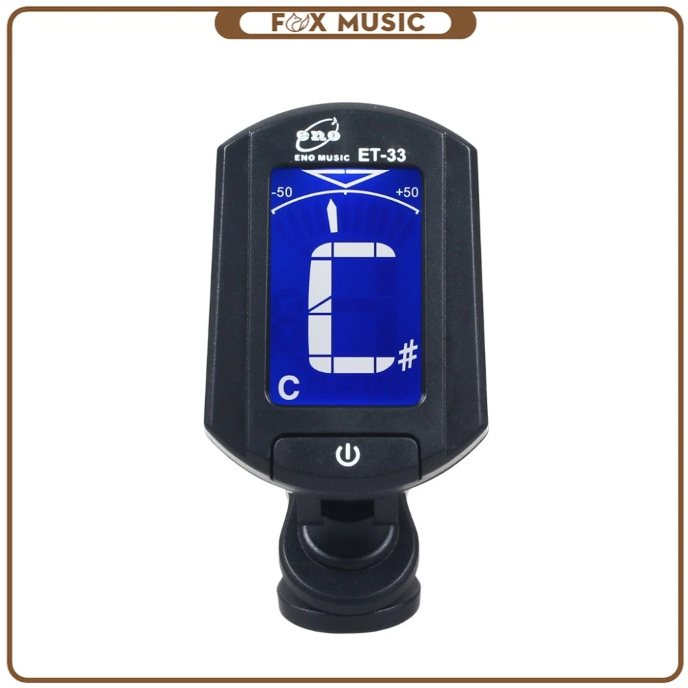 Afinador de guitarra acústica, instrumento cromático bajo, violín, ukelele, Clip, ET 33 negro, y de guitarras| - AliExpress