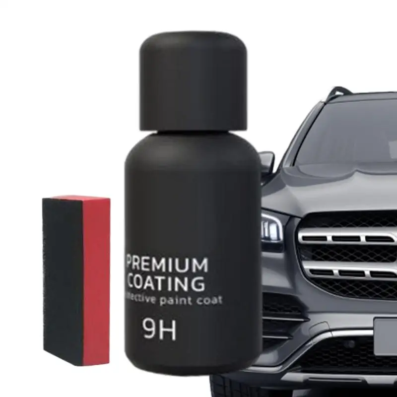 

Automotive Ceramic Coating 30ml Car Detailing Coating with Sponge Protective Paint Coating 9H Ceramic Coating for Cars Polisher