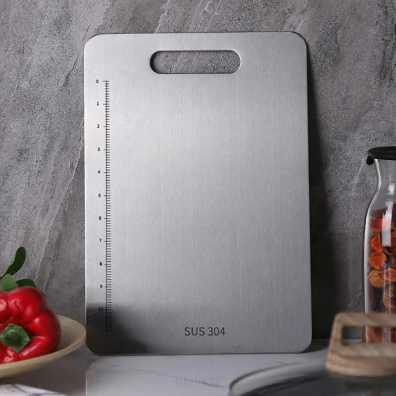 

24*14.8 Thick Stainless Steel Cutting Board 304 Stainless Steel Cutting Board Household Enamel Panel Chopping Blocks