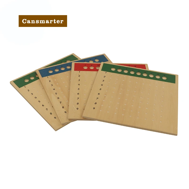 Montessori Baby Toys Material Wooden Math Beads Long Division Colorful Teaching Aids Puzzle Games School Using Toys for Children