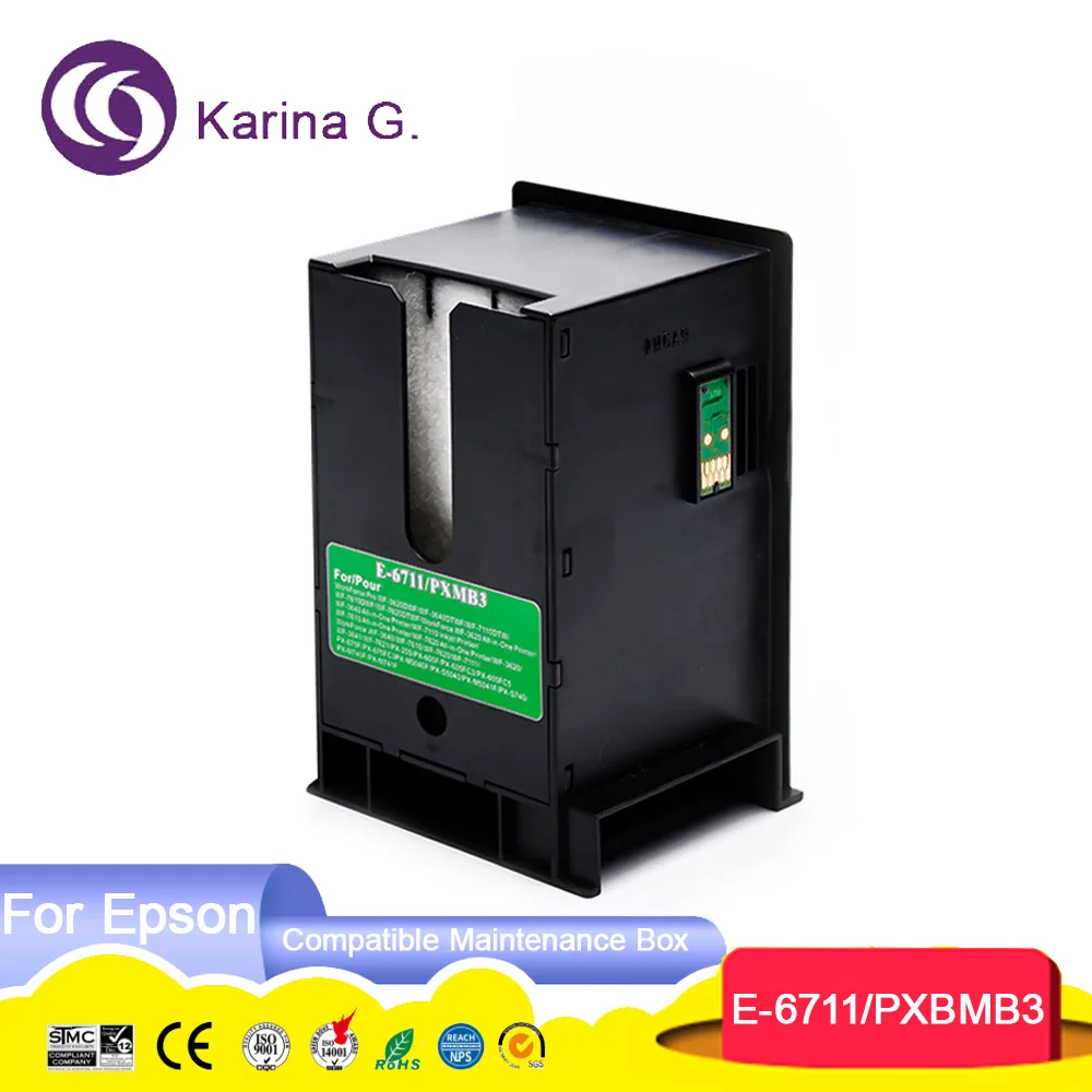 6711 T6711 C13T671100 PXMB3 Compatible Waste Ink Tank Maintenance Box For  workf