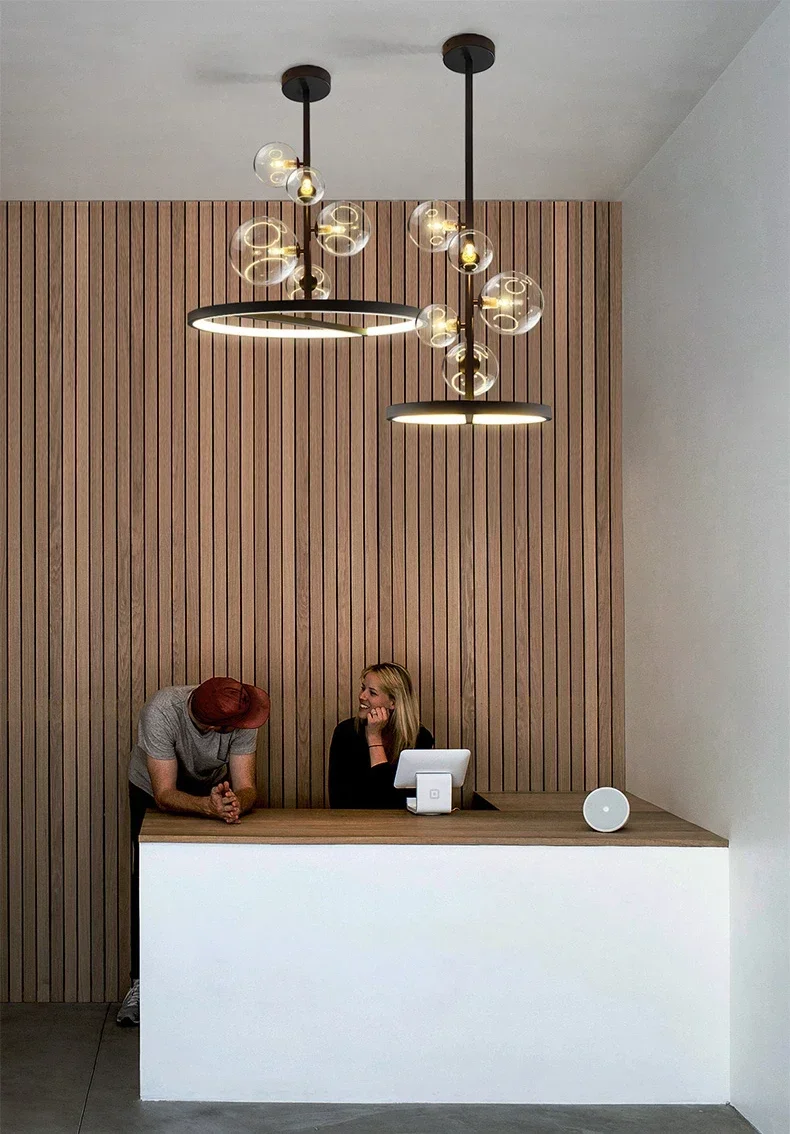 Modern Art Glass Chandelier Image 7