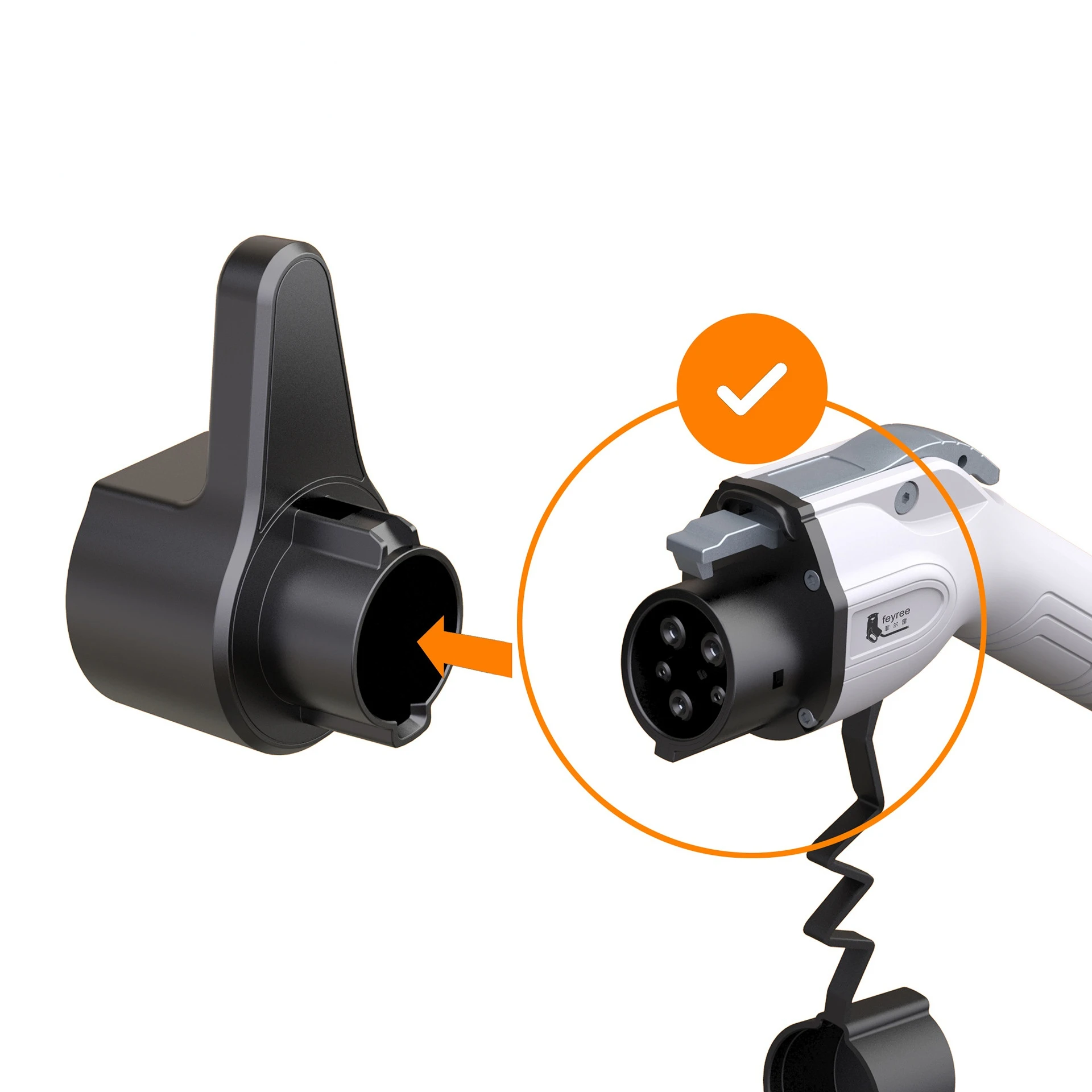 Thenew Ev Charger Holder Holster Dock Per Veicolo Elettrico Type1 J1772 Connettore Cavo Di Ricarica Protezione Extra Leading Wallbox
